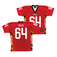 Red Maryland Football Jersey  - Aaron Folivi