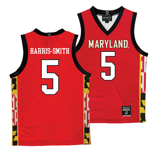 Maryland Men's Red Basketball Jersey - DeShawn Harris-Smith