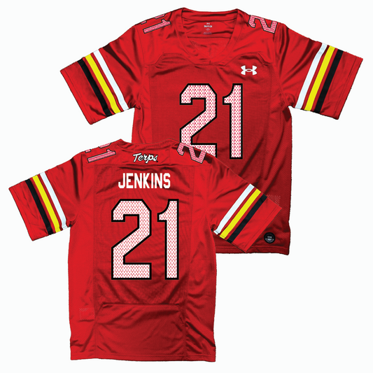 Maryland Under Armour NIL Replica Football Jersey   - Judah Jenkins