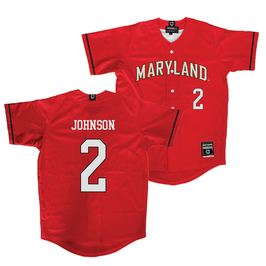 Maryland Baseball Red Jersey - Meade Johnson