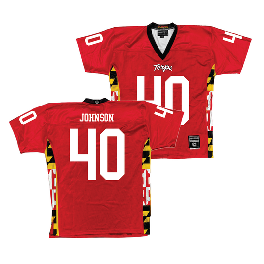 Red Maryland Football Jersey  - Taizse Johnson