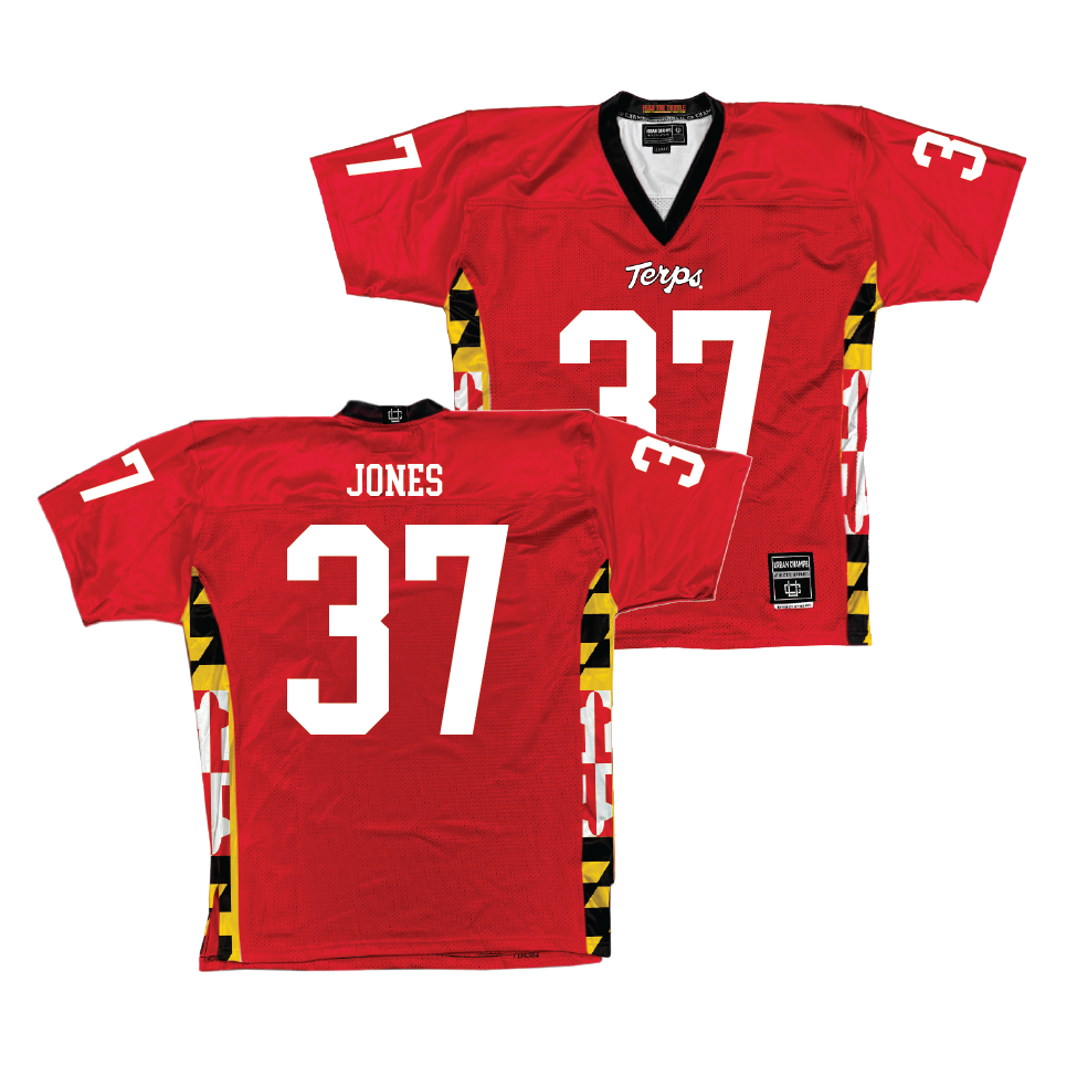 Red Maryland Football Jersey  - Parker Jones