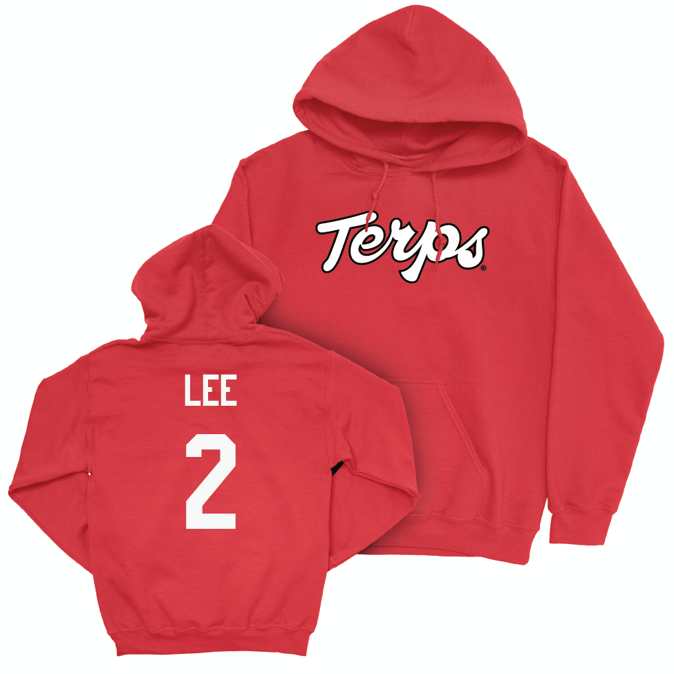 Red Football Script Hoodie  - Braydon Lee