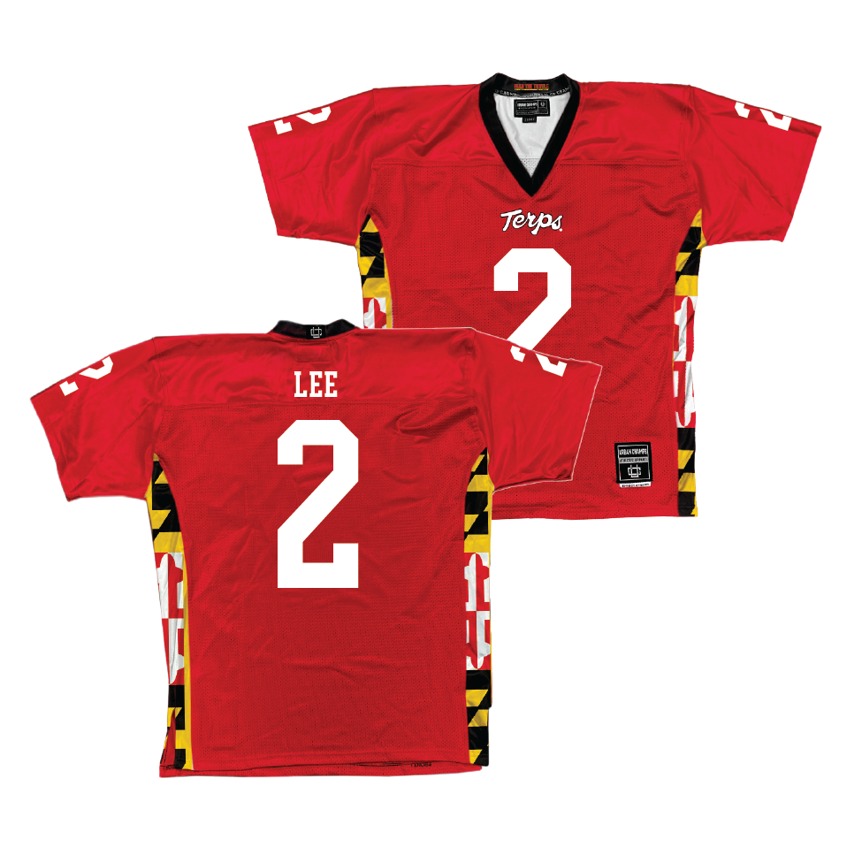 Red Maryland Football Jersey  - Braydon Lee