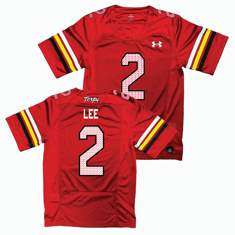 Maryland Under Armour NIL Replica Football Jersey   - Braydon Lee