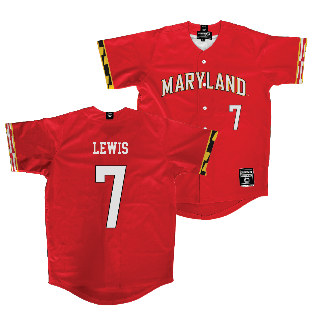 Maryland Softball Red Jersey - Sydney Lewis