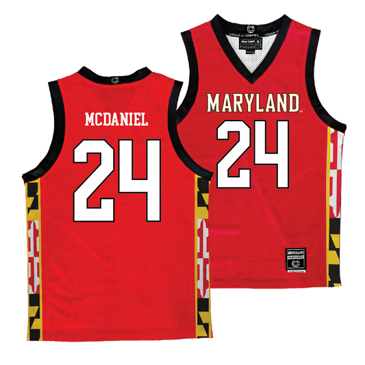 Maryland Women's Red Basketball Jersey - Brianna McDaniel