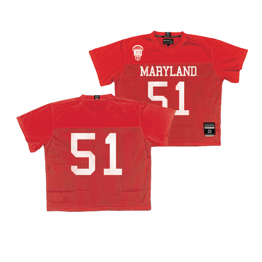 Maryland Men's Lacrosse 100th Anniversary Red Jersey - Jack McDonald