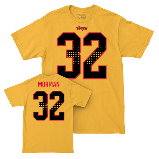 Gold Maryland Football Shirsey Tee - Mykel Morman