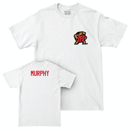 Women's Gymnastics White Testudo Comfort Colors Tee  - Maggie Murphy