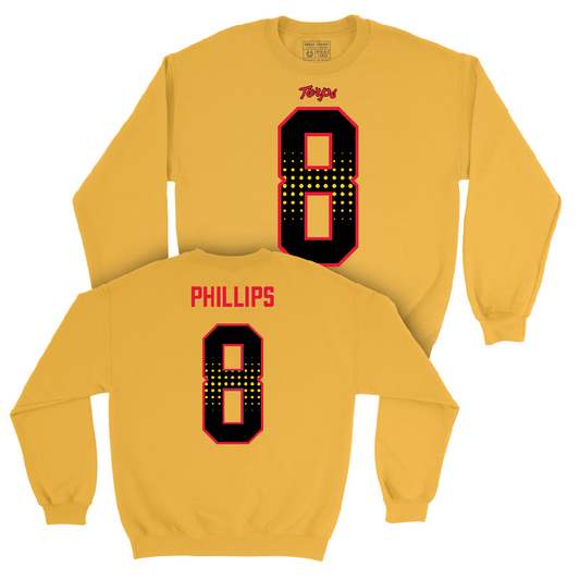 Gold Maryland Football Shirsey Crew  - Jordan Phillips