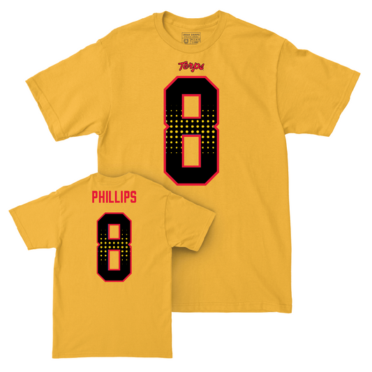 Gold Maryland Football Shirsey Tee  - Jordan Phillips