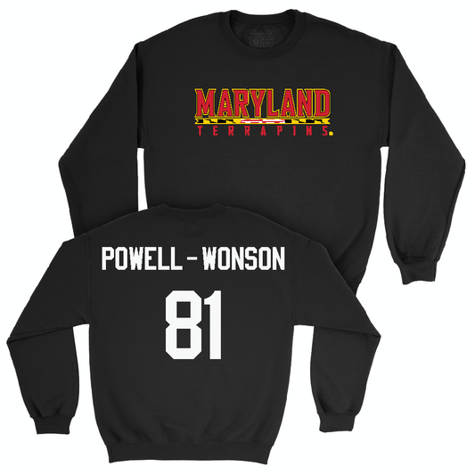 Football Black Maryland Crew  - Jahmari Powell-Wonson