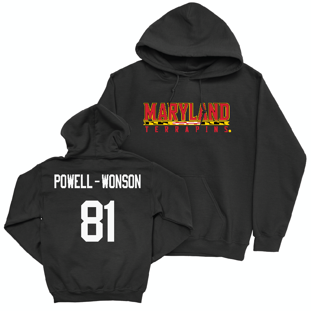 Football Black Maryland Hoodie  - Jahmari Powell-Wonson