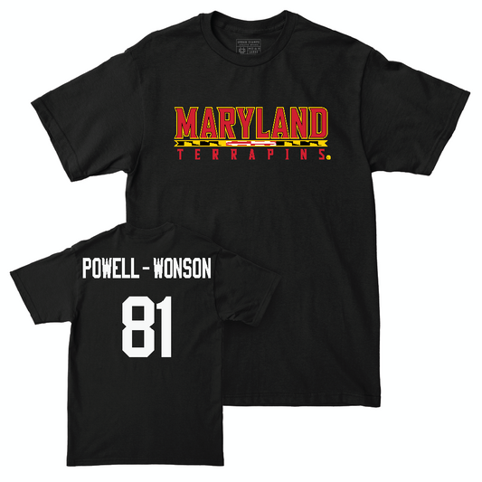 Football Black Maryland Tee  - Jahmari Powell-Wonson