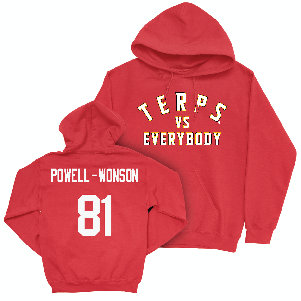 Red Football TVE Hoodie  - Jahmari Powell-Wonson