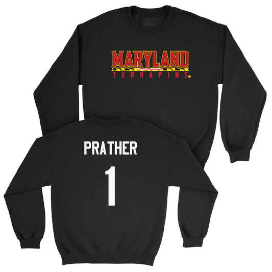 Football Black Maryland Crew  - Kaden Prather