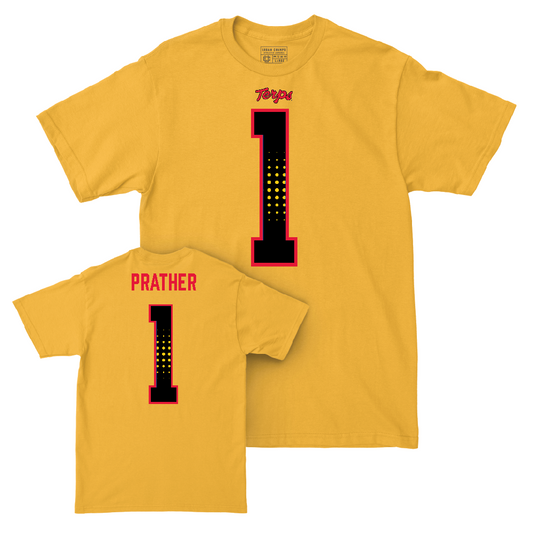 Gold Maryland Football Shirsey Tee  - Kaden Prather