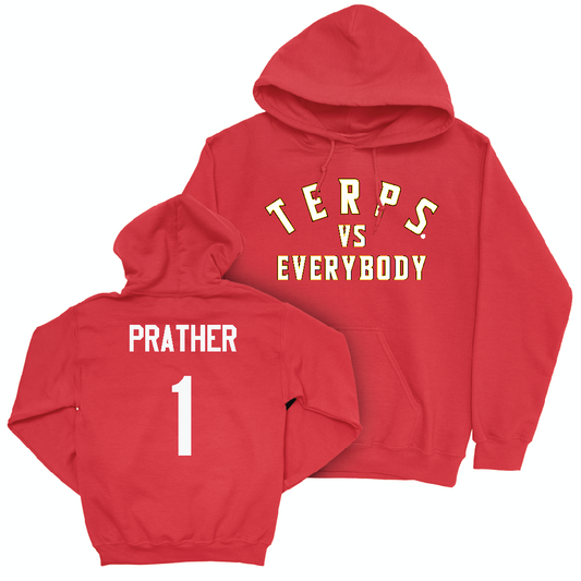 Red Football TVE Hoodie  - Kaden Prather