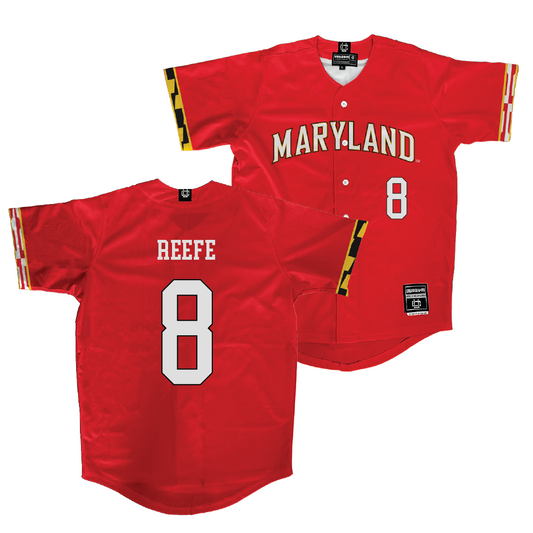 Maryland Softball Red Jersey - Delaney Reefe