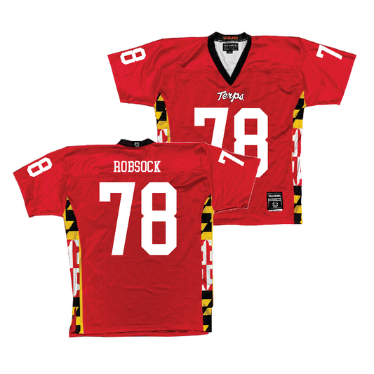 Red Maryland Football Jersey  - Anthony Robsock