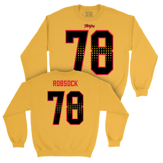 Gold Maryland Football Shirsey Crew  - Anthony Robsock