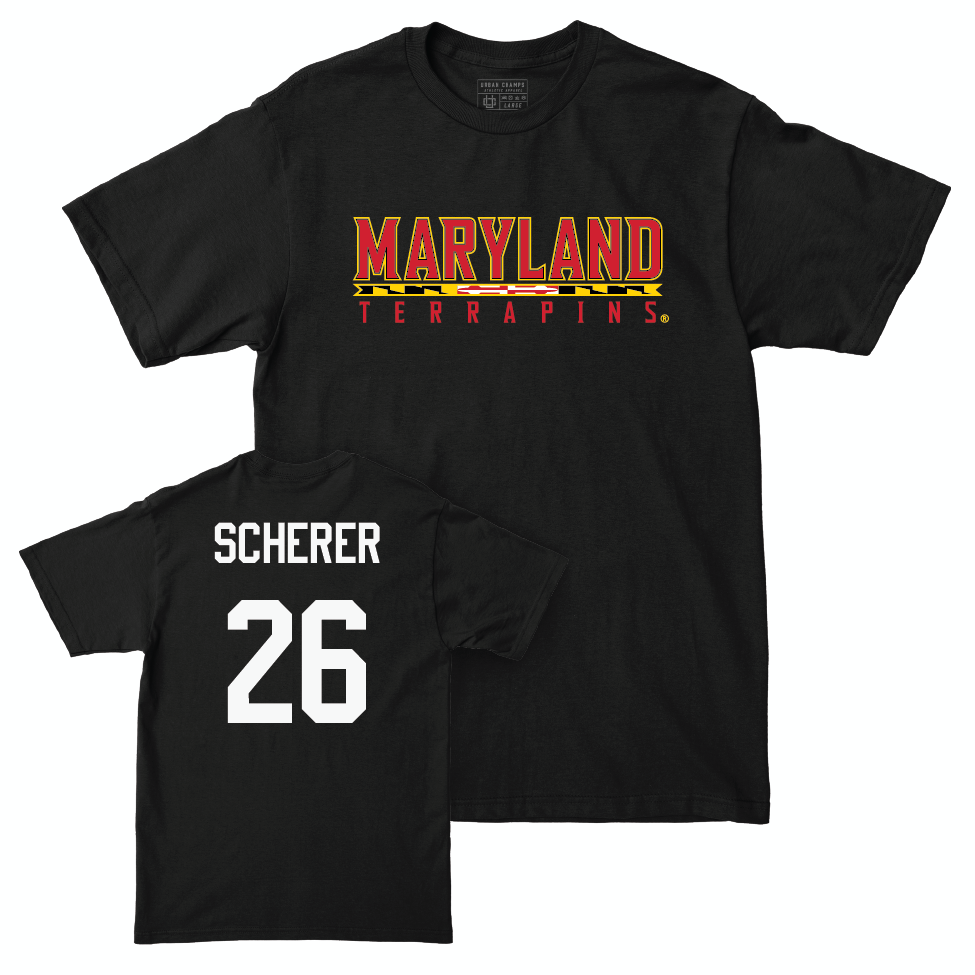 Women's Volleyball Black Maryland Tee  - Katie Scherer