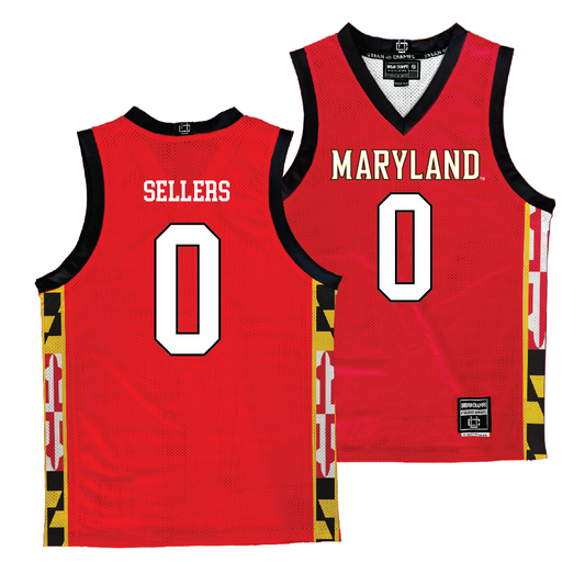 Maryland Women's Red Basketball Jersey - Shyanne Sellers | #0