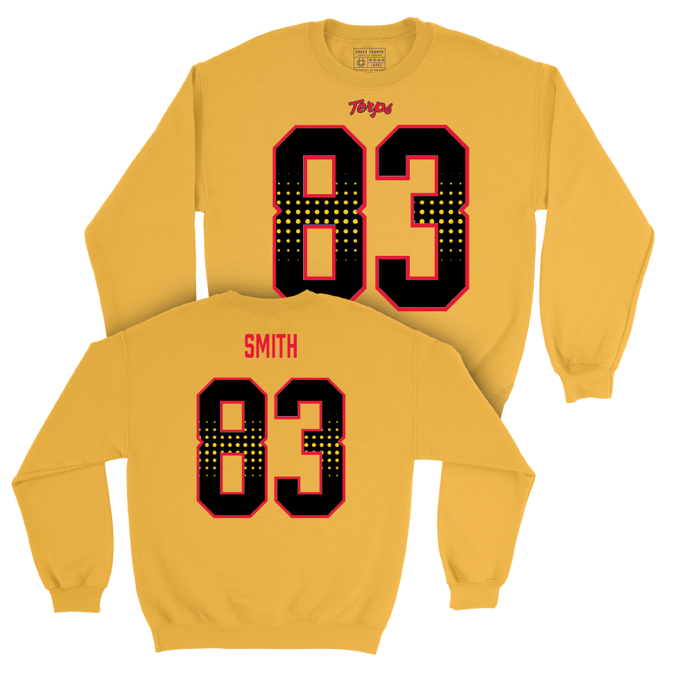 Gold Maryland Football Shirsey Crew  - Emerson Smith