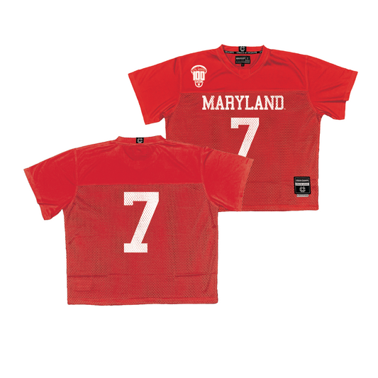 Maryland Men's Lacrosse 100th Anniversary Red Jersey - Eric Spanos