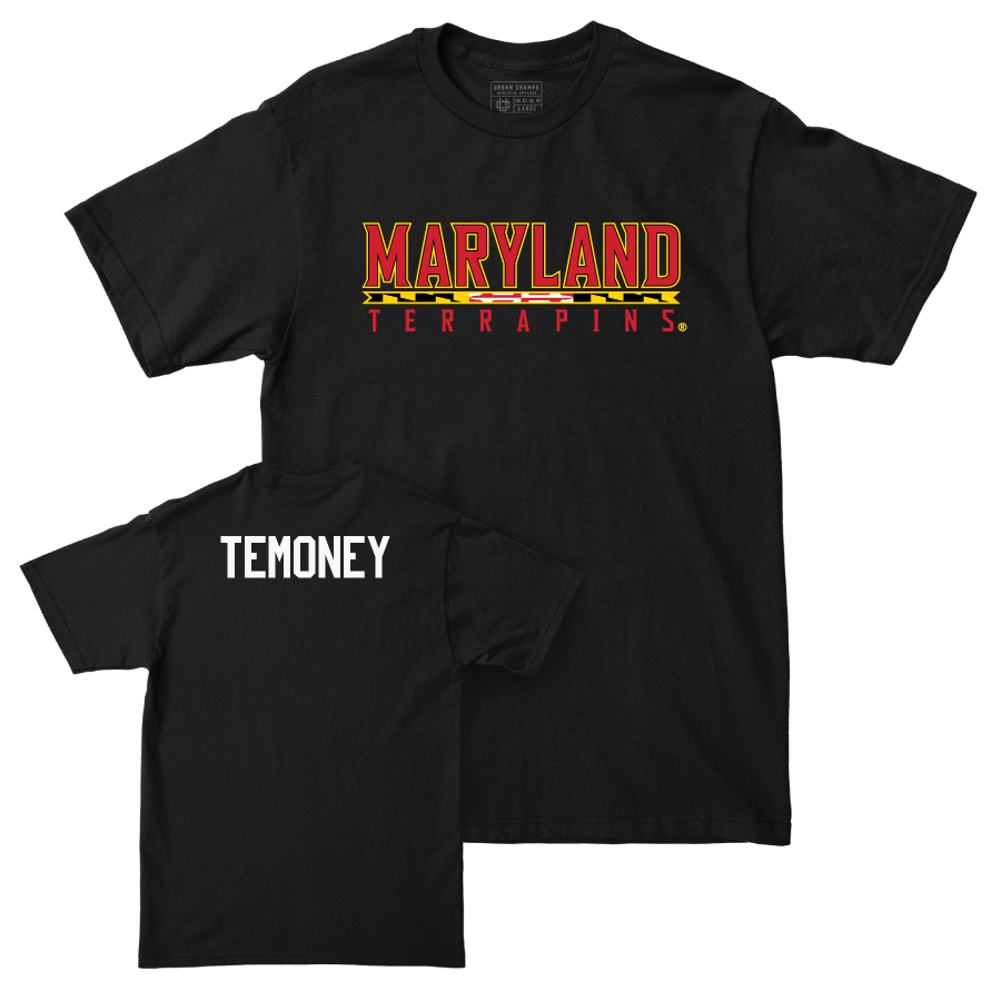 Men's Track & Field Black Maryland Tee  - Reece Temoney