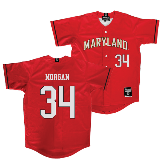 Maryland Baseball Red Jersey  - Jake Morgan