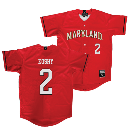 Maryland Baseball Red Jersey  - Andrew Koshy