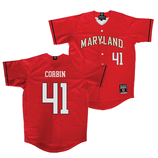 Maryland Baseball Red Jersey  - Parker Corbin