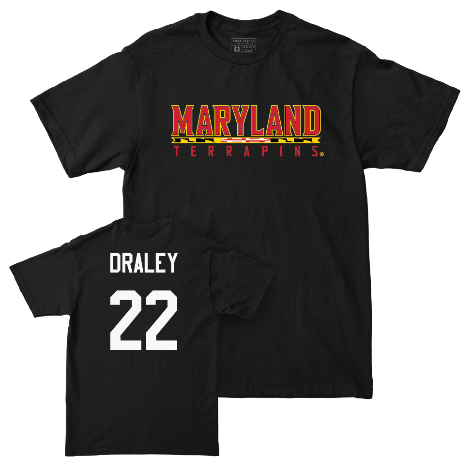 Men's Lacrosse Black Maryland Tee  - John Draley