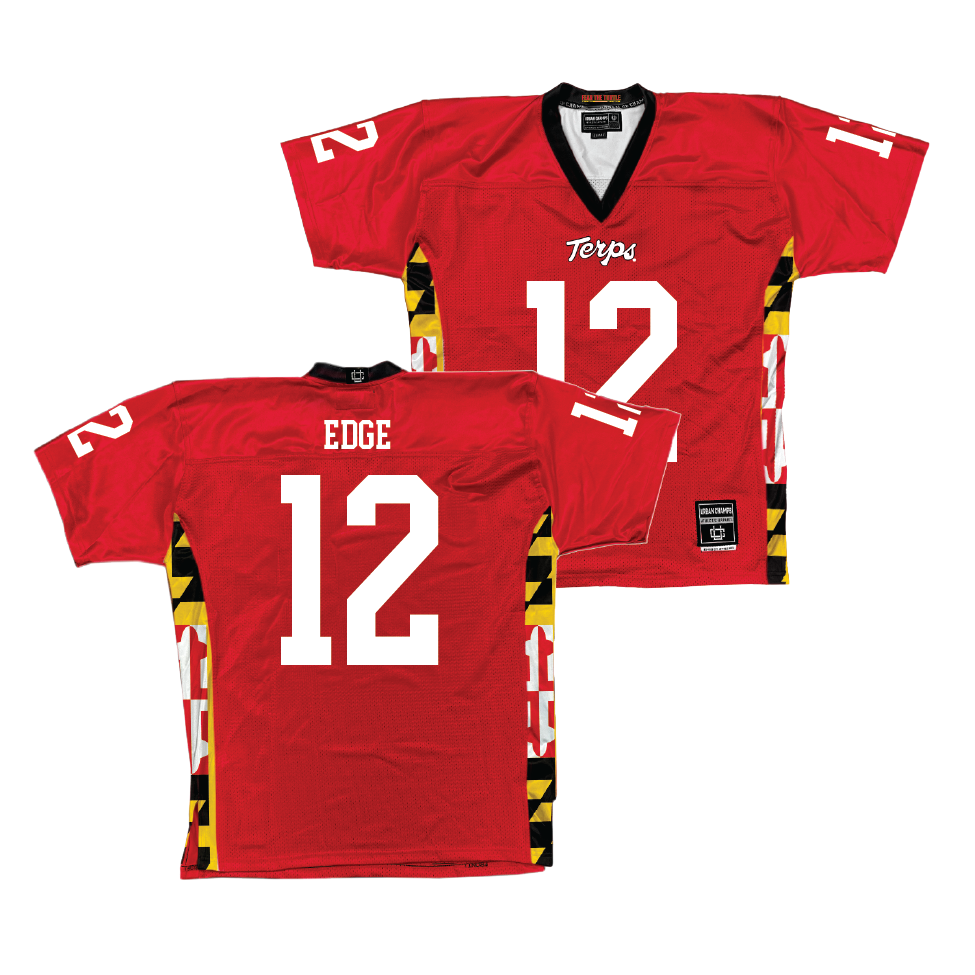 Red Maryland Football Jersey  - Cameron Edge