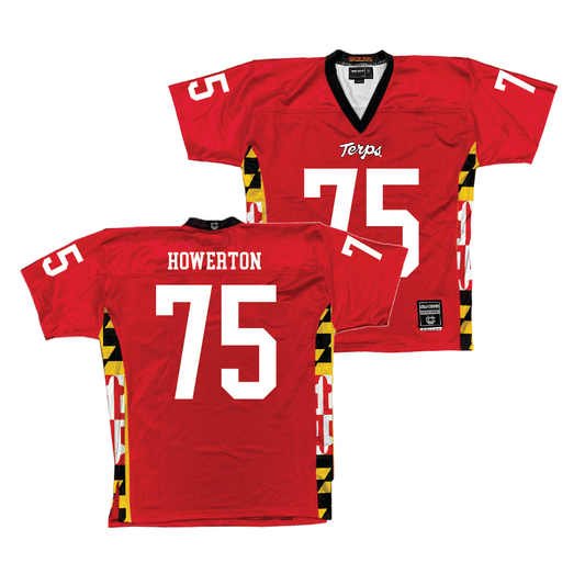 Red Maryland Football Jersey  - Ryan Howerton