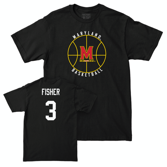 Women's Basketball Black Hardwood Tee  - Emily Fisher