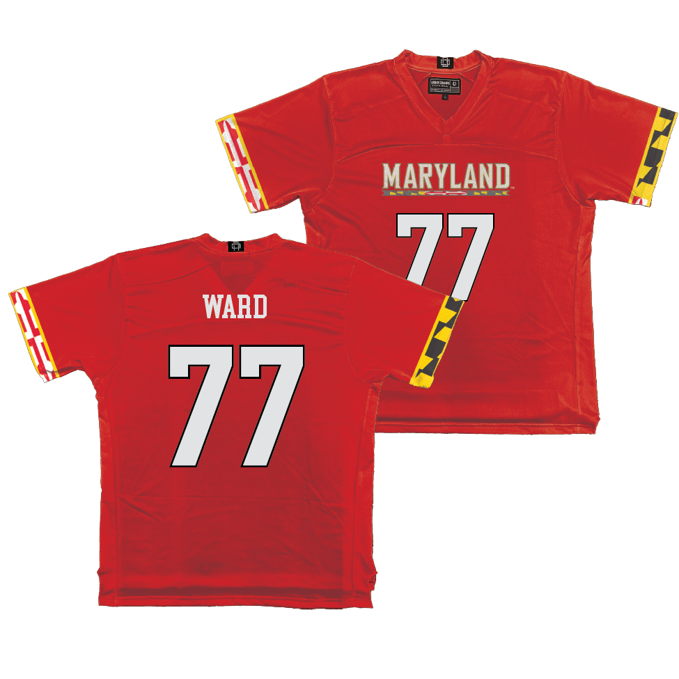 Maryland Men's Lacrosse Red Jersey  - Luca Ward