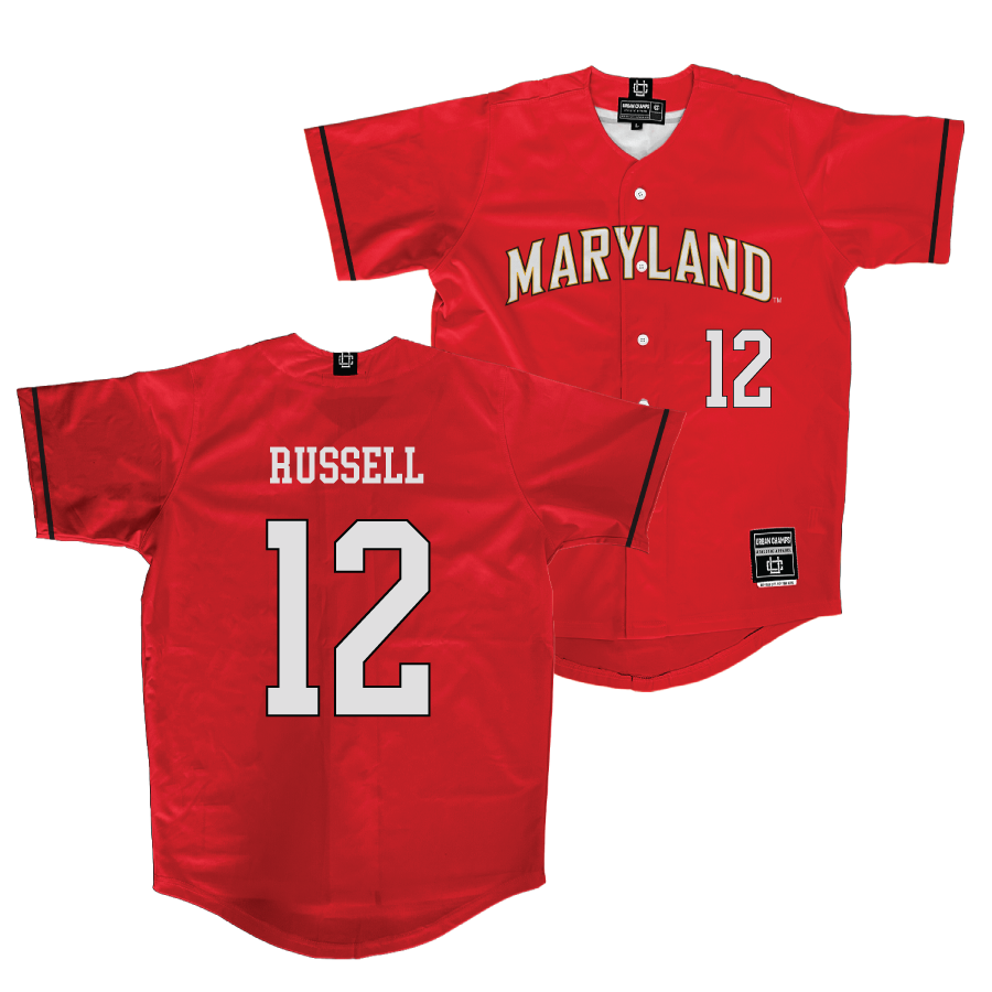 Maryland Baseball Red Jersey  - Devin Russell