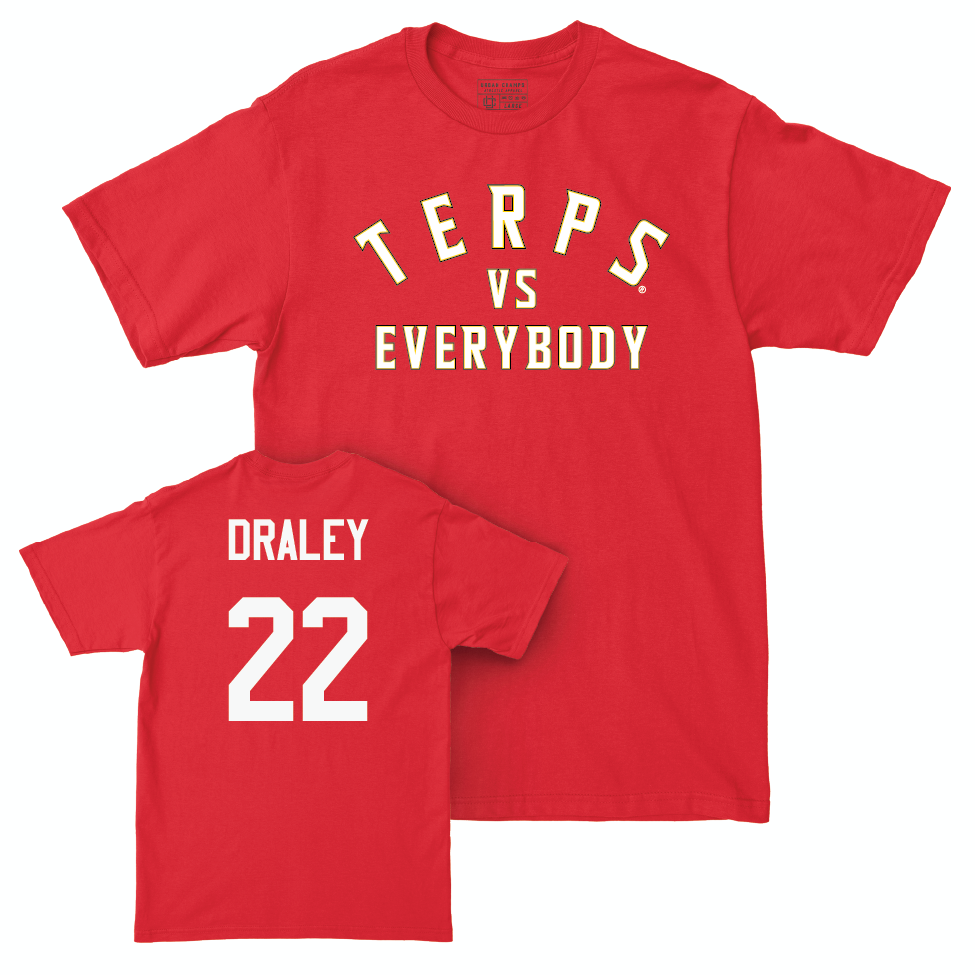 Red Men's Lacrosse TVE Tee  - John Draley