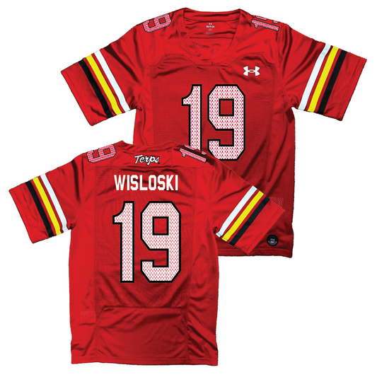 Maryland Under Armour NIL Replica Football Jersey   - Braeden Wisloski